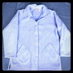 L.L. Bean Woman’s Comfy Fleece Button Down Coat.